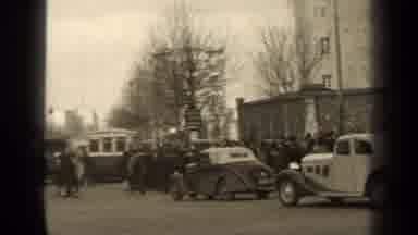 Paris France (1947): More Pedestrians Than Cars In This European Downtown Area