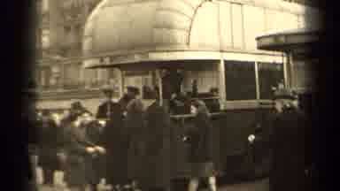 Paris France (1947): A Populated City Filled With People Walking Around And