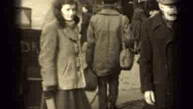 Paris France (1947): A Woman Smiling At The Camera Before Walking Away Into A