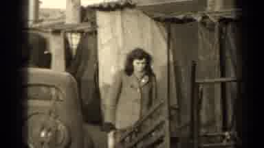 Paris France (1947): Black And White Video Of Woman In Peacoat Next To Car And
