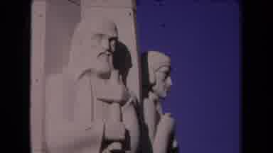 Los Angeles California USA (1967): Two Different Artistic Sculptures Recorded