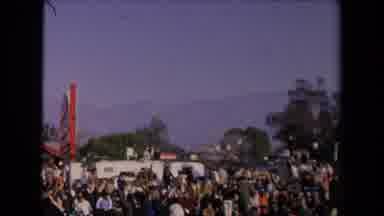 Los Angeles California USA (1967): Clear Balloon Floating Through Air At Outdoor