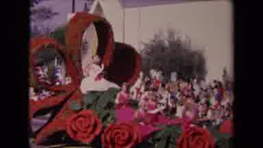Los Angeles California USA (1967): Carnival Show Flowers Crowd Beautiful Women