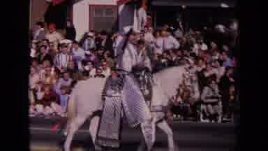 Los Angeles California USA (1967): Parade Prize Cowboy Animals People White Horse