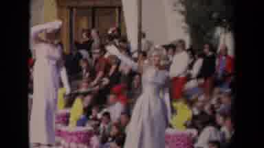 Los Angeles California USA (1967): Street Parade Of Beautiful And Well Dressed