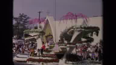 Los Angeles California USA (1967): Vintage Parade Float