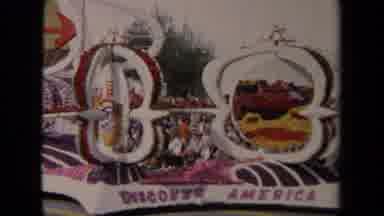 Los Angeles California USA (1967): Vintage Home Video Of A Patriotic Float During