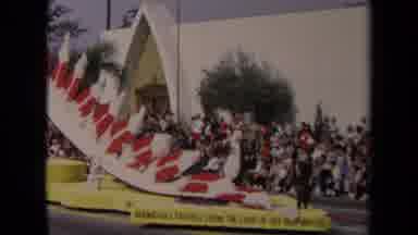 Los Angeles California USA (1967): People In Costume Doing The Parade