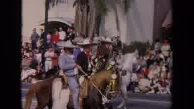 Los Angeles California USA (1967): Street Parade Floats Showing Hula Girls Wearing