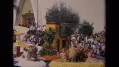 Los Angeles California USA (1967): People In Costume Doing The Parade