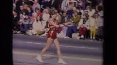 Los Angeles California USA (1967): A Parade Seen By A Massive Crowd With