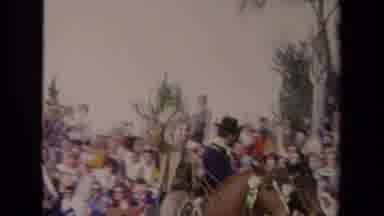 Los Angeles California USA (1967): Well Known People Waving At Onlookers While