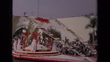 Los Angeles California USA (1967): Canadian Parade With A Float For A Beauty