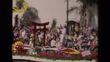 Los Angeles California USA (1967): Historical Video Of Women On A Float In Parade