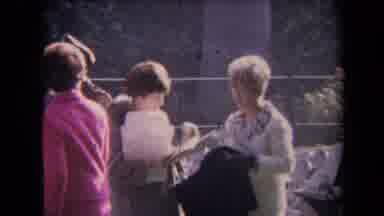 Ronald Regan Inaguration Sacramento Cal-1967: Three Women and a Man Examining Paperwork