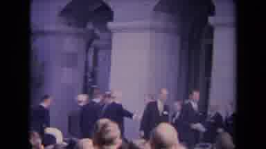 Ronald Regan Inaguration Sacramento Cal (1967): A Group Of People Interacting At A