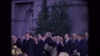 Ronald Regan Inaguration Sacramento Cal (1967): A Lot Of People Waiting For The
