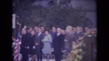 Ronald Regan Inaguration Sacramento Cal (1967): People Gather In A Setting To