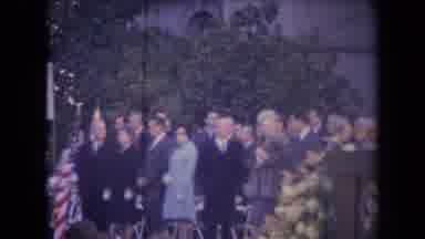 Ronald Regan Inaguration Sacramento Cal (1967): People Applauding At Outdoor