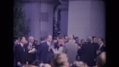 Ronald Regan Inaguration Sacramento Cal (1967): Celebrities Are Walking Forward