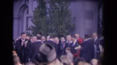 Ronald Regan Inaguration Sacramento Cal (1967): People Applauding At Outdoor