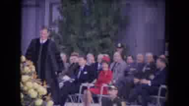 Ronald Regan Inaguration Sacramento Cal (1967): A Minister Walking To The Podium