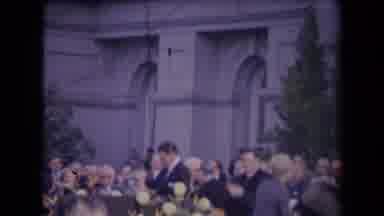 Ronald Regan Inaguration Sacramento Cal (1967): People Talk And Show Respect For
