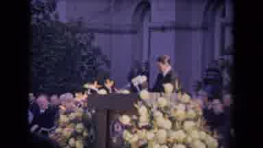 Ronald Regan Inaguration Sacramento Cal (1967): Woman In A Navy Blue Uniform