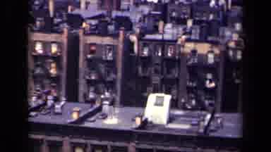 New York USA (1941): Overhead Shot A City With Large Brick Buildings And Roofs