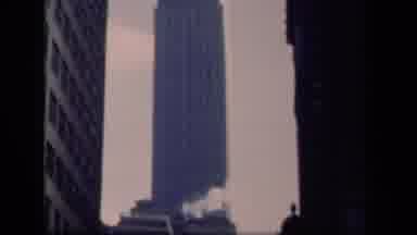 New York USA (1941): Slow Scene Panning Up To The Top Of The Empire State Building