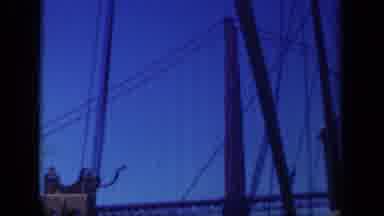 New York USA (1941): Blue Water Bridge Scary Smoke War Battle High Sky Day