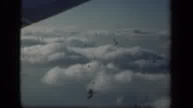 New York USA (1941): Footage Of The Top Of Clouds From A Plain With A Blue Sky