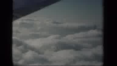 New York USA (1941): Beautiful View Of Flying Over A Sea Of Puffy White Clouds