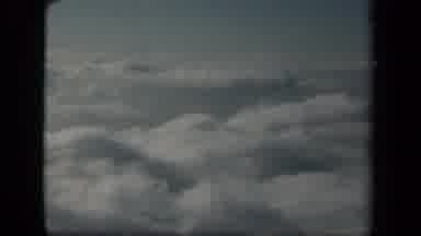 New York USA (1941): The View Of The Sky And Clouds From An Airplane Window