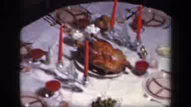 Sebring Ohio USA (1942): A Family Enjoys A Nostalgic Thanksgiving Feast On A