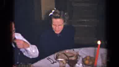 Sebring Ohio USA (1942): Man And Woman Share A Meal Together The Man Grabs The