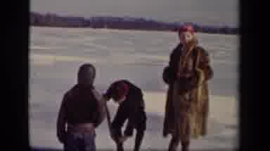 Sebring Ohio USA (1942): Mother Supervises Two Young Boys Playing With A Bb Gun