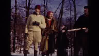 Sebring Ohio USA (1942): Family Gathering In The Woods In The Winter And Someonboy