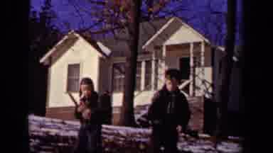 Sebring Ohio USA (1942): A Family That Is Playing In Or Cleaning The Snow