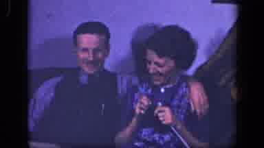 Sebring Ohio USA (1942): Man And Woman Enjoy Time Together On A Cough