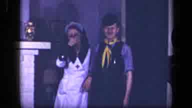 Sebring Ohio USA (1942): Young Couple Dating Each Other And Brother Comes Along