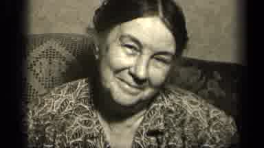 Sebring Ohio USA (1942): Old Woman Smiles At The Camera And Winks For The Viewer