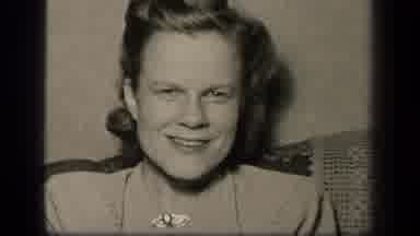 Sebring Ohio USA (1942): Black And White Footage Of An Adult Female Answering
