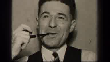 Sebring Ohio USA (1942): Person Smiling And Chatting With A Pipe In His Mouth Of