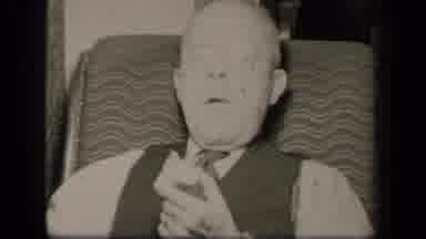 Sebring Ohio USA (1942): Old Man Chewing Tobacco While Seated In Easy Chair And