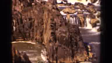 Baltimore Maryland USA (1943): Old Pictures Of A Waterfall And Then High Rocks On
