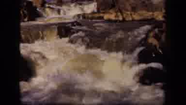 Baltimore Maryland USA (1943): A Strong Stream Of Water Cascading Down A Rocky