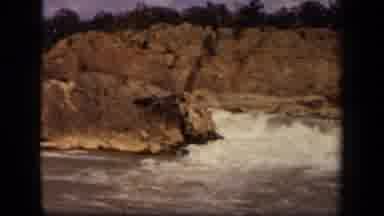Baltimore Maryland USA (1943): Natural Rushing Water Leading To Waterfall With