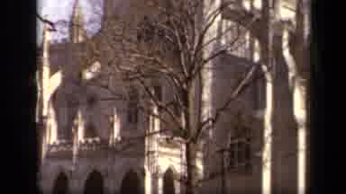 BALTIMORE MARYLAND USA-1943: Camera Pans Up An Old Historic Looking Building