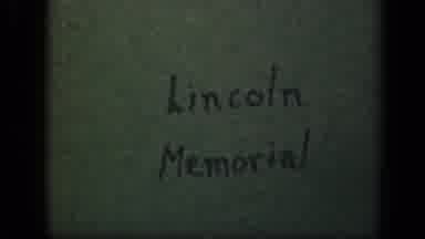 Washington DC USA (1943): A View Of The Lincoln Memorial And A View Of Leaves In